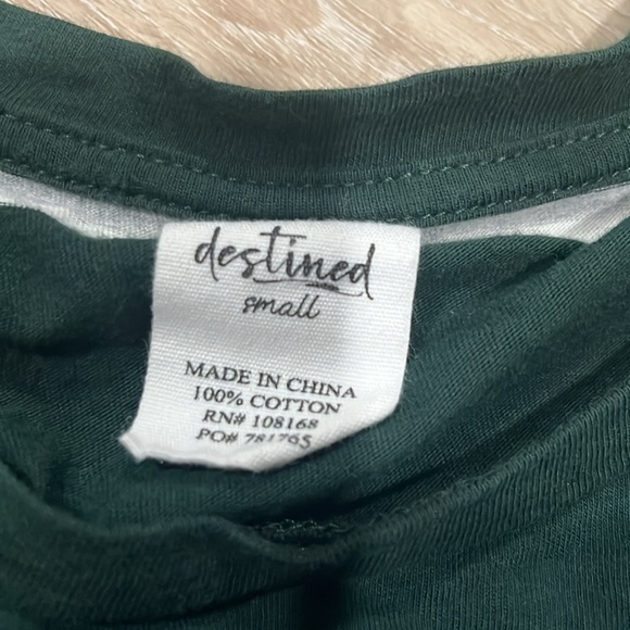 Green crop top! - Picture 2 of 2